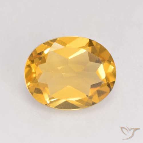 3.08ct Natural Dorado claro Citrino, Ovalada, VVS-VS