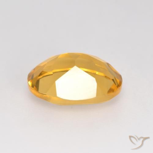 Citrino Dorado claro natural de 3.08 ct, Ovalada, VVS-VS