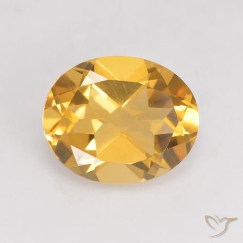 3.48ct Natural Dorado medio Citrino, Ovalada, VVS-VS