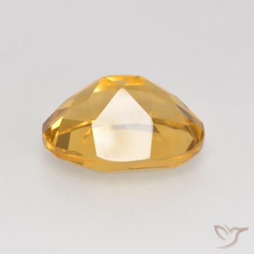Citrino Dorado medio natural de 3.48 ct, Ovalada, VVS-VS