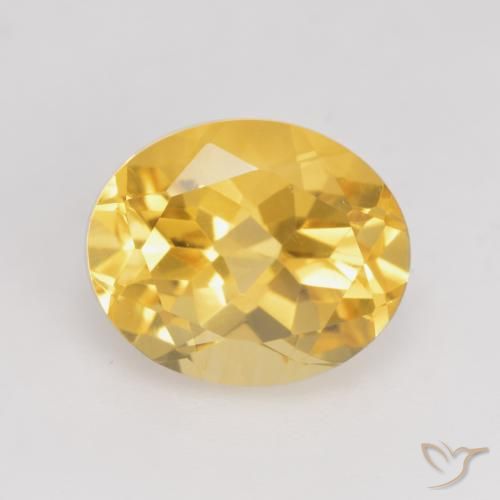 3.56ct Natural Dorado claro Citrino, Ovalada, VVS-VS
