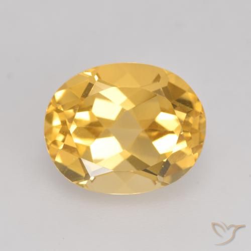3.84ct Natural Dorado medio Citrino, Ovalada, VVS-VS