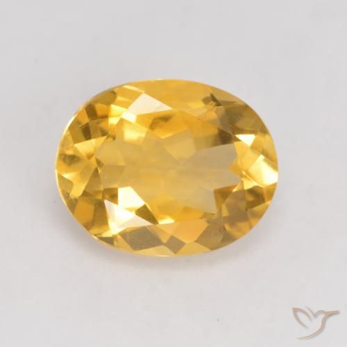 3.13ct Natural Dorado claro Citrino, Ovalada, VVS-VS