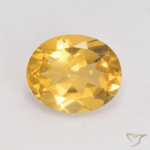 3.26ct Natural Dorado medio Citrino, Ovalada, VVS-VS