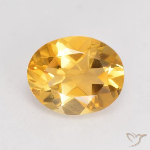3.25ct Natural Dorado oscuro Citrino, Ovalada, VVS-VS
