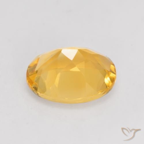 Citrino Dorado oscuro natural de 3.25 ct, Ovalada, VVS-VS