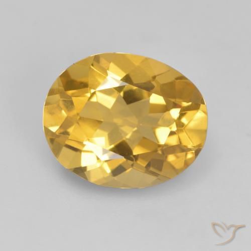 2.84ct Natural Dorado medio Citrino, Ovalada, VVS-VS