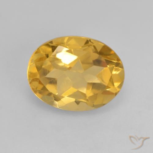 1.91ct Natural Naranja dorado Citrino, Ovalada, VVS-VS