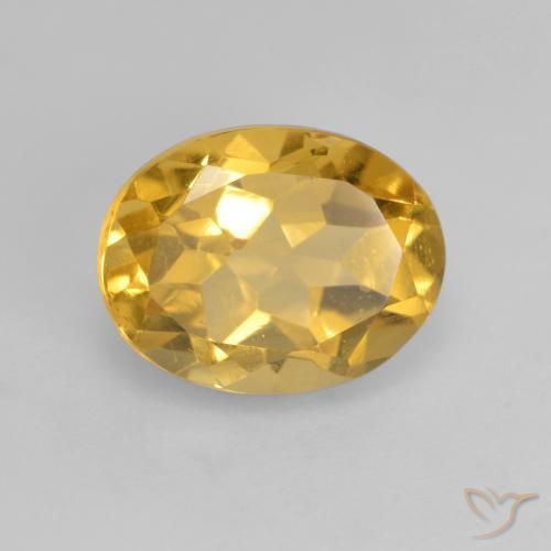 Citrino Naranja dorado natural de 1.91 ct, Ovalada, VVS-VS