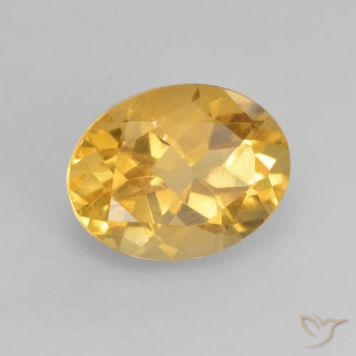 Citrino Naranja dorado natural de 2.02 ct, Ovalada, VVS-VS
