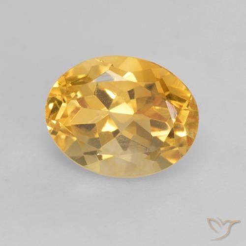2.02ct Natural Dorado medio Citrino, Ovalada, VVS-VS