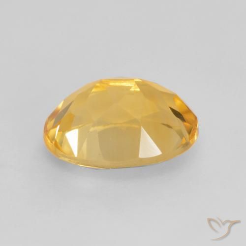 Citrino Dorado claro natural de 1.86 ct, Ovalada, VVS-VS