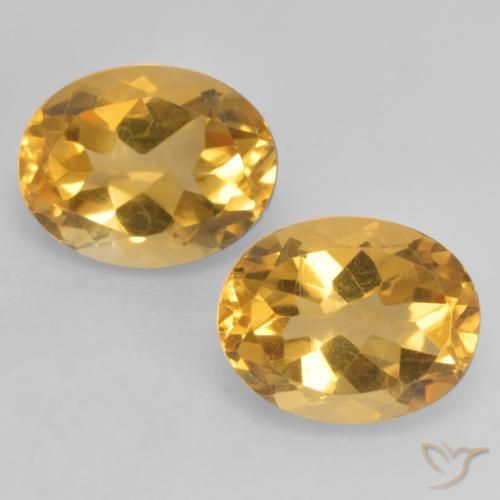 3.57ctw Natural Dorado oscuro medio Citrino, Ovalada, VVS-VS