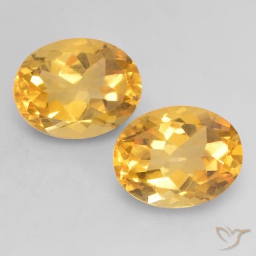 3.78ctw Natural Naranja dorado Citrino, Ovalada, VVS-VS
