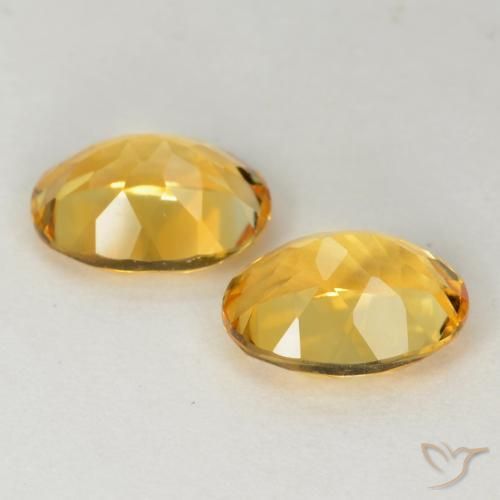 Gemas de Citrino Dorado medio natural de 3.55 ct, Ovalada, VS