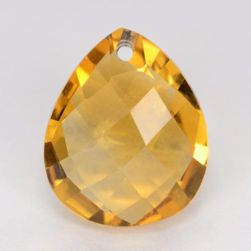 Citrino dorado natural de 3,55 ct, en forma de pera, VVS-VS