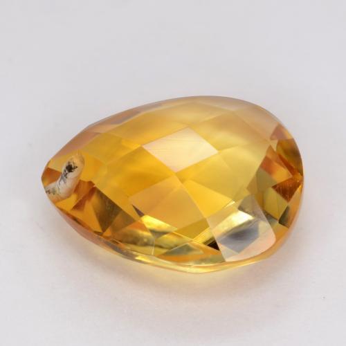 Citrino dorado natural de 3,55 ct, en forma de pera, VVS-VS
