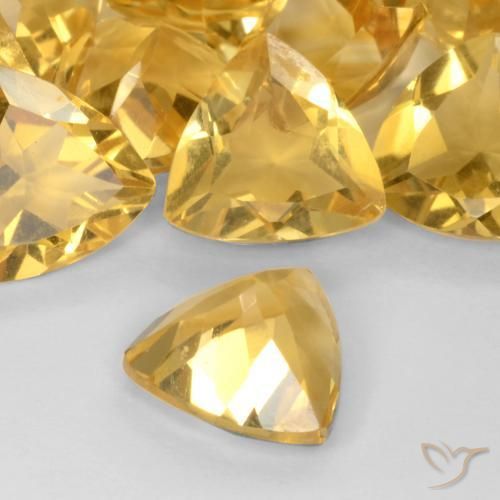 Citrino Dorado intenso natural de 1.50 ct, Trillón, VVS-VS