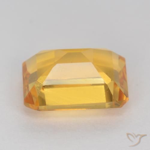 Citrino Dorado natural de 1.45 ct, Corte Octágono / Esmeralda, VVS-VS