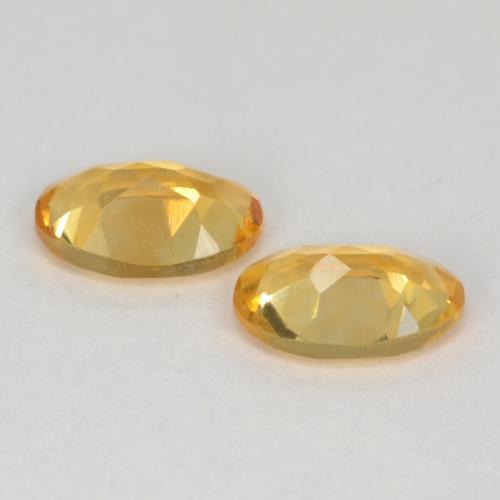 Gemas de citrino dorado natural de 0,77 ct, corte óvalo, VS