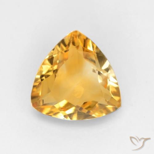 1.14ct Natural Naranja dorado intenso Citrino, Trillón, VVS-VS