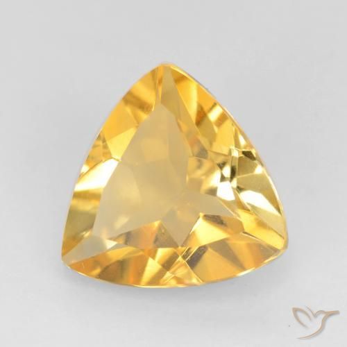 Citrino Dorado medio natural de 1.50 ct, Trillón, VS