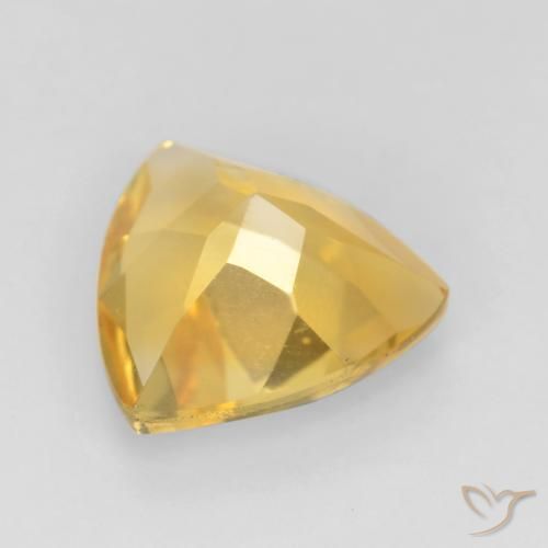 Citrino Dorado medio natural de 1.50 ct, Trillón, VS