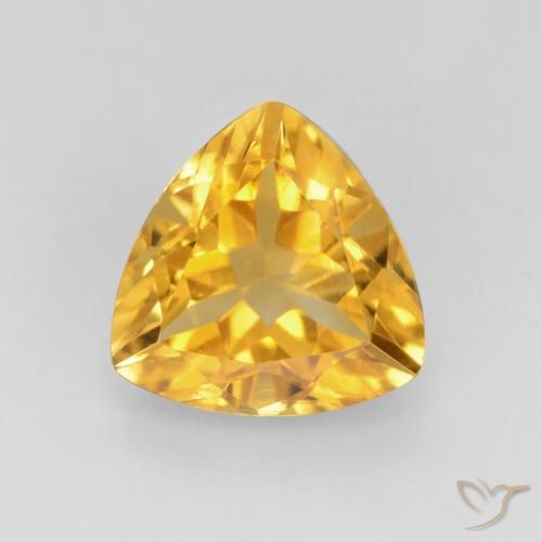 1.46ct Natural Dorado medio Citrino, Trillón, VVS-VS