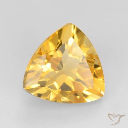 Citrino Dorado claro natural de 1.83 ct, Trillón, VVS-VS