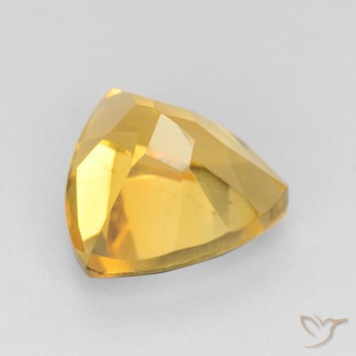 Citrino Dorado claro natural de 1.83 ct, Trillón, VVS-VS