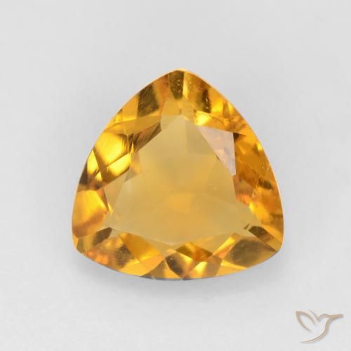 1.28ct Natural Dorado naranja claro medio Citrino, Trillón, VVS-VS