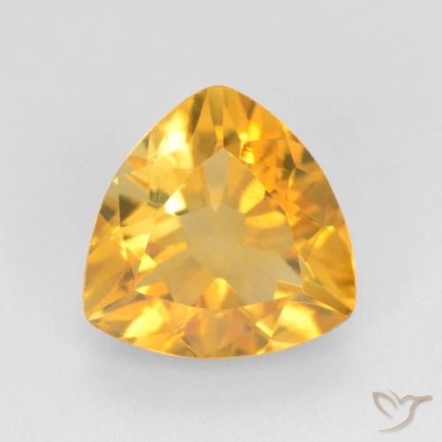 1.41ct Natural Dorado oscuro Citrino, Trillón, VVS-VS