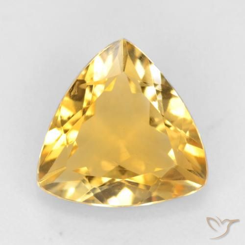 1.52ct Natural Dorado medio Citrino, Trillón, VVS-VS