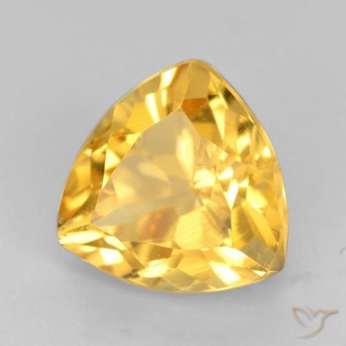 Citrino Dorado natural de 1.81 ct, Trillón, VVS-VS