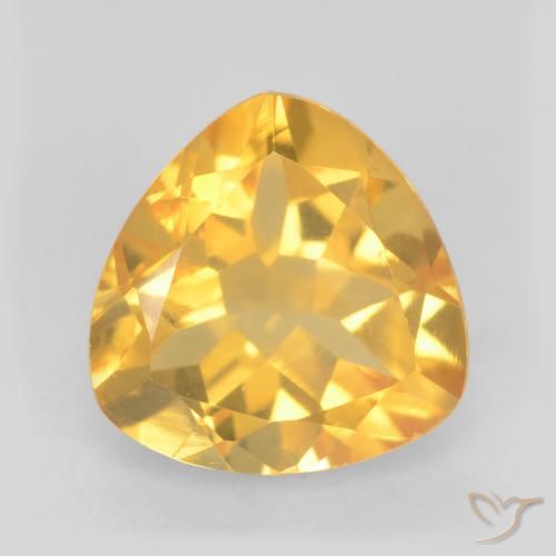 1.65ct Natural Dorado medio Citrino, Trillón, VVS-VS