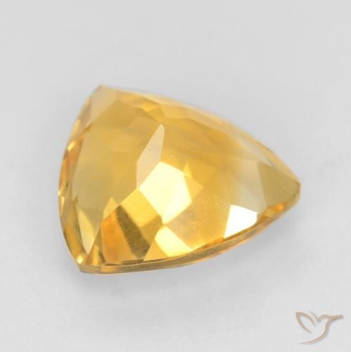 Citrino Dorado de calidad natural de 1.54 ct, Trillón, VVS-VS