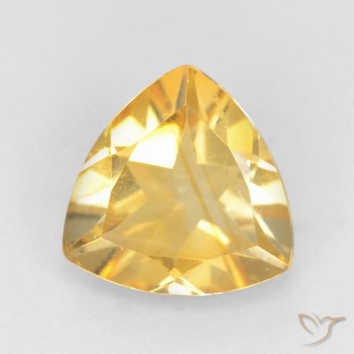 1.22ct Natural Oro Citrino, Trillón, VVS-VS