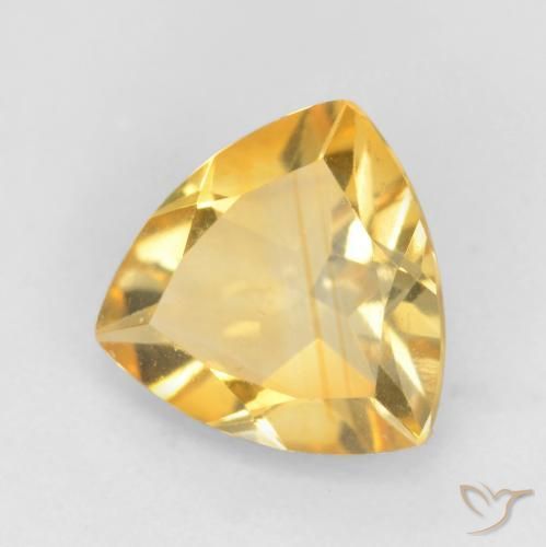 Citrino Oro natural de 1.22 ct, Trillón, VVS-VS