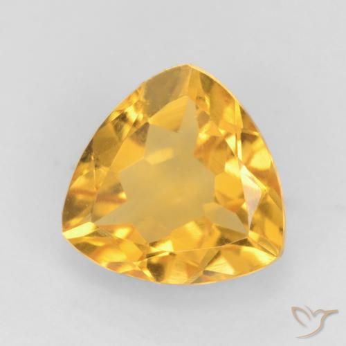 1.37ct Natural Dorado medio Citrino, Trillón, VVS-VS