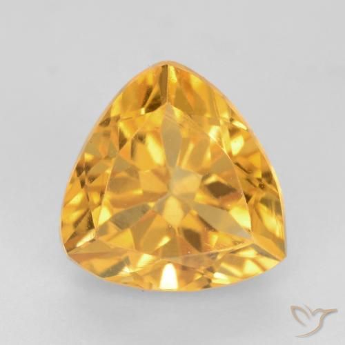 1.65ct Natural Naranja dorado Citrino, Trillón, VVS-VS