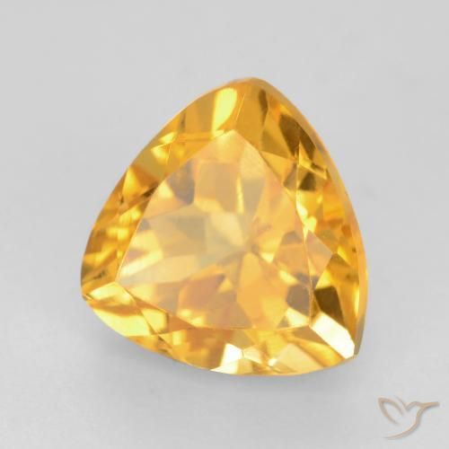 Citrino Naranja dorado natural de 1.65 ct, Trillón, VVS-VS