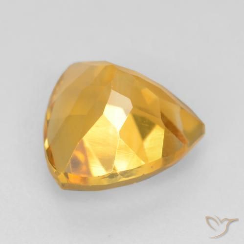 Citrino Naranja dorado natural de 1.65 ct, Trillón, VVS-VS
