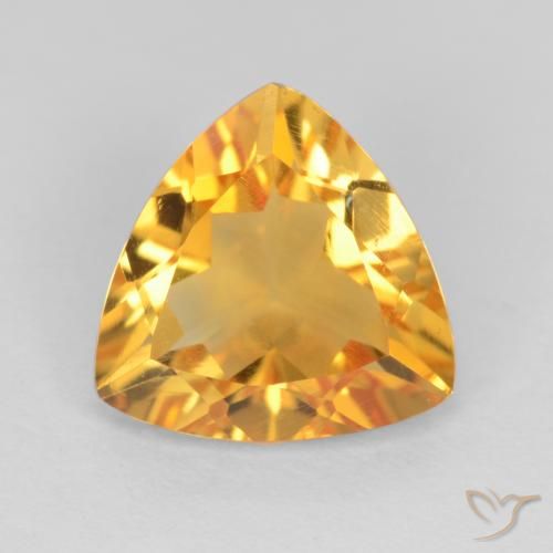 1.97ct Natural Dorado naranja Citrino, Trillón, VVS-VS