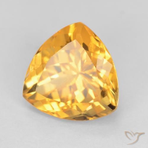 Citrino Dorado medio natural de 2.48 ct, Trillón, VS
