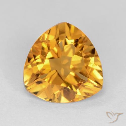 1.72ct Natural Dorado oscuro Citrino, Trillón, VVS-VS