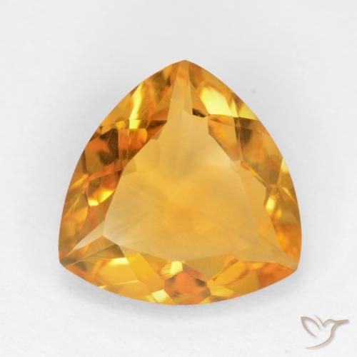 1.88ct Natural Dorado naranja Citrino, Trillón, VVS-VS