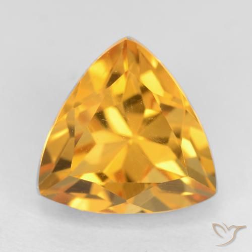 2.82ct Natural Dorado naranja Citrino, Trillón, VVS-VS