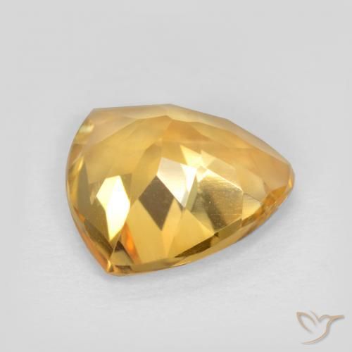 Citrino Dorado claro medio natural de 1.75 ct, Trillón, VVS-VS