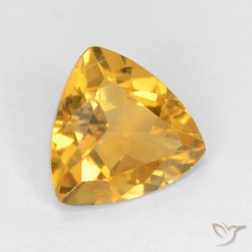 Citrino Dorado oscuro natural de 1.39 ct, Trillón, VS