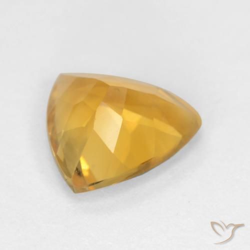 Citrino Dorado oscuro natural de 1.39 ct, Trillón, VS